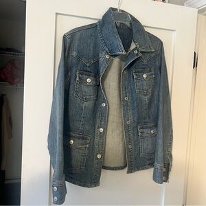 GAP Stretch Denim Jacket in Classic Blue